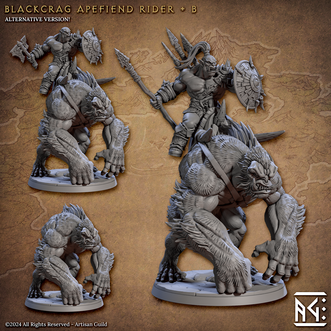 Blackcrag Apefiend Rider - B (Blackcrag Orcs)